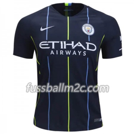 Fußballtrikots Manchester City Auswärts Trikotsatz 2018-2019